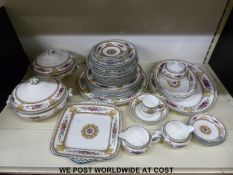A collection of Wedgwood dinnerware in 'Columbia' pattern