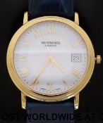 Raymond Weil Geneve gentleman's wristwatch in 18ct gold plated case with gold coloured hands and