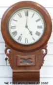 A drop dial Ansonia wall clock,