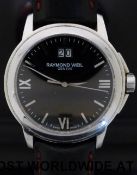 Raymond Weil Tradition gentleman's wristwatch with date aperture and stainless steel numerals and