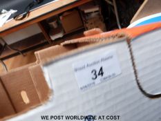 A large collection of costume jewellery to include silver coin mounts,