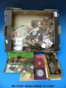 A quantity of coinage, mainly UK,