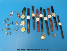 A collection of ten contemporary gentleman's quartz wristwatches to include Colibri,