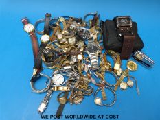 A collection of various watches, mechanical and some Quartz to include Sekonda, Timex, Ingersoll,