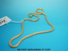 An 18ct gold necklace (19.