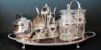 Plated ware including cruets,