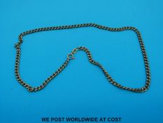 A 9ct gold necklace (11.