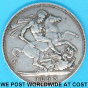 An 1893 Victorian veiled head crown