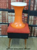 A Judge 1960's stool together with 1960's footstool workbox