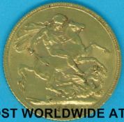 A 1912 gold full sovereign