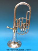 A Besson 'Embassy' E flat tenor horn, with mouthpiece and case, no.
