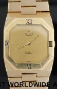 Rolex Cellini 18ct gold gentleman's wristwatch with gold hands, face and bezel,
