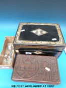 A quantity of costume jewellery to include a pearl necklace, silver necklace, agate beads,