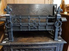 Cast iron fire grate