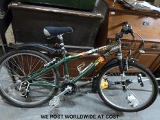 A custom design push bike with hand painted dragon frame