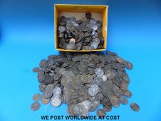 A very large collection of Victorian pennies.