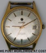 Roamer Stingray Rotodate gentleman's automatic wristwatch with date aperture and two tone baton