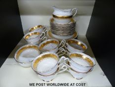 A Royal Albert tea set in the Regency pattern etc