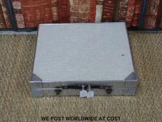 A retro Selvart folding table and two chair picnic set with formica table,