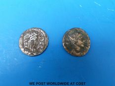 Quintillius Roman coin and Q Caecillus