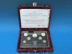 A cased 1996 Silver Anniversary collection no 08877