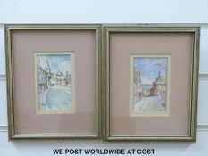 Terry Thomas pair of watercolours,
