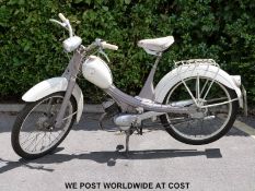 A 1966 NSU Quickly N23 49cc moped, registration number BDG 375D.