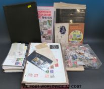 A box of all-world stamps in albums, stockbooks,
