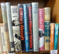 A small collection of titles relating to military aircrafts and motor-racing.