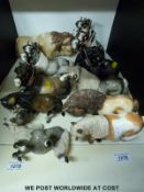 Ten South African Cheval ceramic Shetland type ponies,