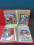 A very large quantity of football programmes, most contained in approximately 30 albums,