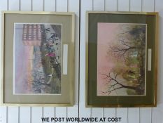 Two Helen Bradley prints 