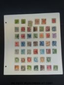 Collections of Danish and Dutch stamps on loose album sheets