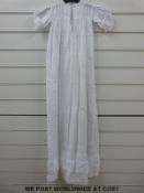 Five 19thC embroidered and lace embellished baby's day and christening gowns