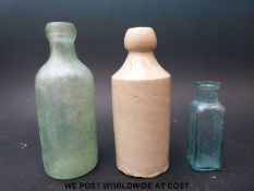 A Stroud Brewery bottle, a Niblett & Co.