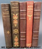 A collection of French editions, either half or quarter leather, mottled board,
