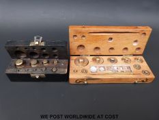 Two cased sets of weights,