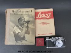 A Leica IIIf 35mm camera,