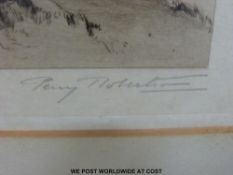 Percy Robertson set of 15 signed engravings 'The Pilgrim's Way' or the 'North Downs Way' included