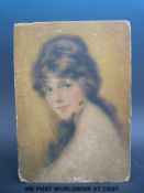 An early Rowntree's chocolate box with a portrait to the lid and marked 'King George Quality' and