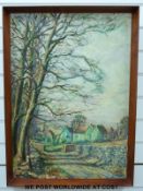 S Scott oil on board 