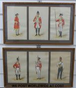 An early 20thC watercolour depicting the 28th North Gloucestershire Regiment of Foot 1694-1854