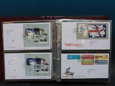 Seven Royal Mail first day cover albums,