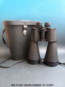 A pair of cased 20 x 80 Viper binoculars