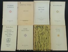 A collection from 'The Fantasy Poets' series including Richard Aldridge (No. 32), Mark Holloway (No.