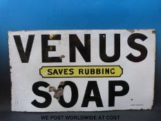 A Venus Soap enamel sign (46cm x 81cm)