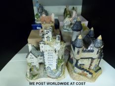 Four boxed David Winter cottages including Birthday Cottage,