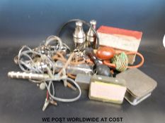 A quantity of early to mid-20thC anaesthetic equipment to include mask frames,