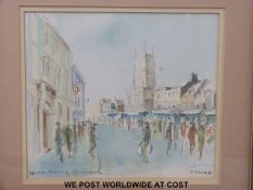 Terry Thomas watercolour, Winter Morning,