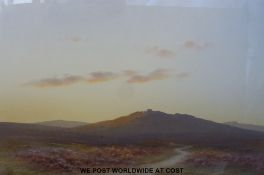 Charles E Brittan (1870-1949) pair of watercolours of moorland scenes (each 35 x 52cm)